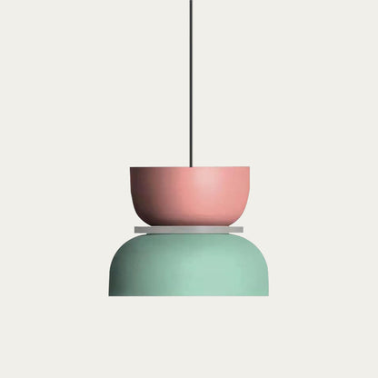 Noordse hanglamp met kleurblok-design voor moderne ruimtes