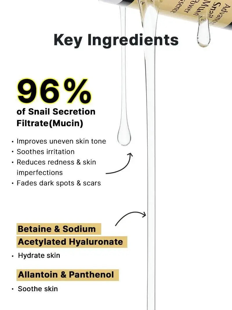 GlowFace™ – 96,3% slakkenslijm, huidregeneratie en intensieve hydratatie [50% Korting]