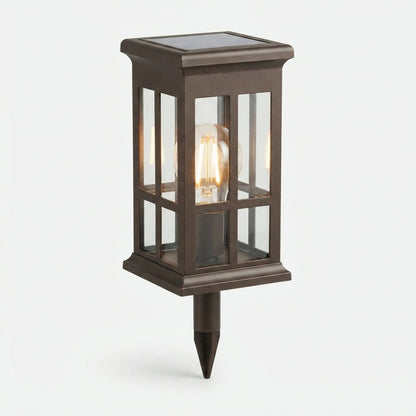 Tuinlamp Lantaarn-Design met Gloeidraad-LED – Set van 2