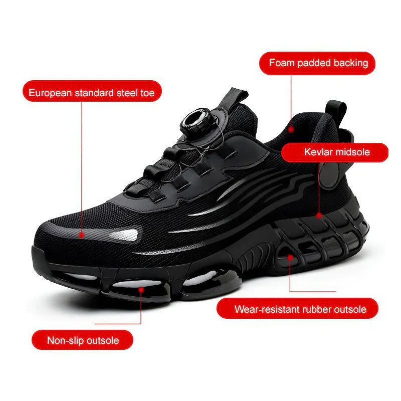 FlexiStep™ – Veiligheidsschoenen met draaisluiting systeem [50% Korting]