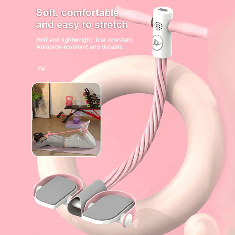 FitGrio™ – Sit-up Trekkoord met Voetpedaal voor Effectieve Training [50% Korting]
