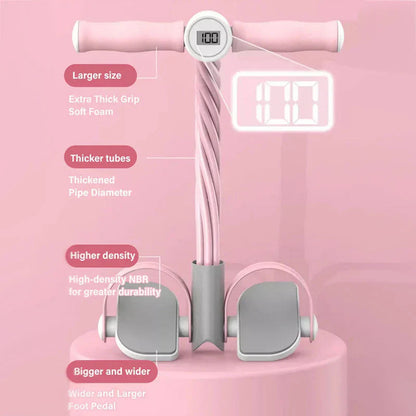 FitGrio™ – Sit-up Trekkoord met Voetpedaal voor Effectieve Training [50% Korting]