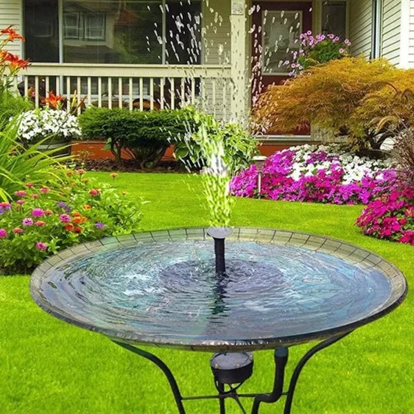 SolarSpray™ – Zonne-energie Vogelbad Fontein voor Tuin & Vijver