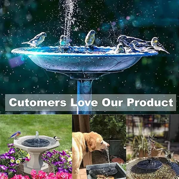 SolarSpray™ – Zonne-energie Vogelbad Fontein voor Tuin & Vijver
