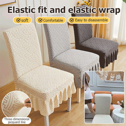 LuxuraSoft™ Stoelhoezen Eetkamer – Set van 4 | Elegant & Beschermend