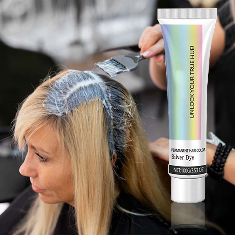 SilverLuxe™ Zilveren Haarverf zonder Ammoniak – Intensieve Glans [1+1 Gratis]