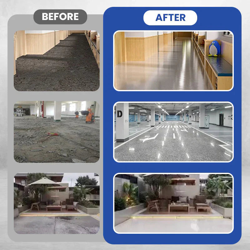 50% korting | MarbleShine™ - Slipvaste, waterbestendige epoxy vloercoating [Laatste dag korting]