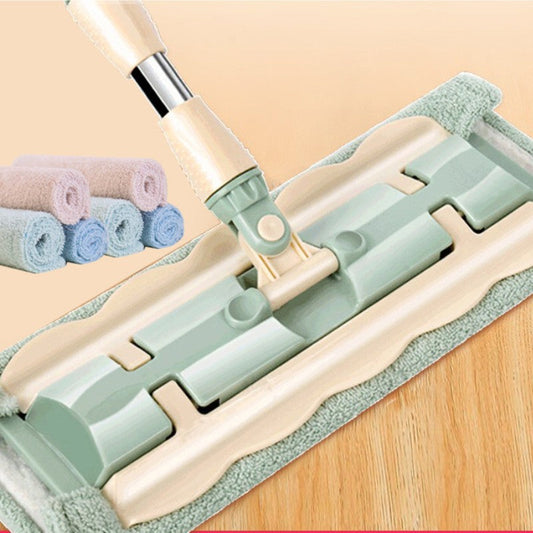 Mopmate™ – Vlakmop met roestvrijstalen steel en herbruikbare, wasbare doeken [50% Korting]