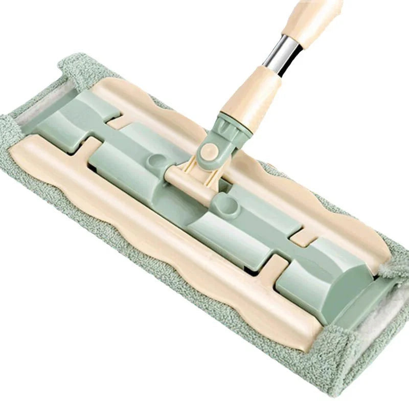 Mopmate™ – Vlakmop met roestvrijstalen steel en herbruikbare, wasbare doeken [50% Korting]