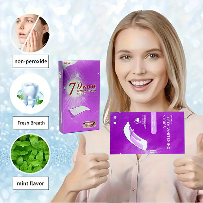 BrightSmile™ Tandbleekstrips – Peroxidevrije Whitening Strips 14 stuks