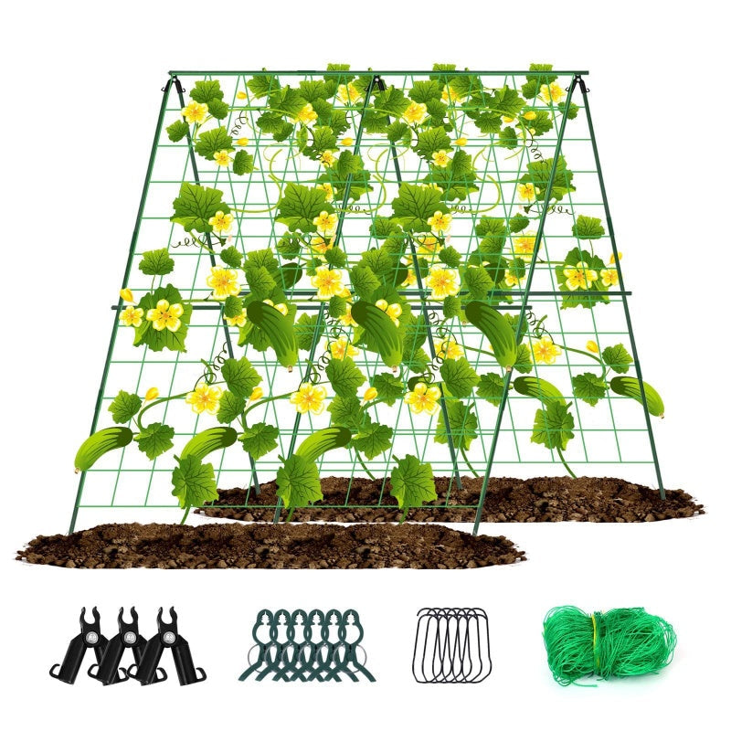 VerduraRise™ – A-Frame Rankgitter voor stabiele ondersteuning en krachtige plantengroei [50% Korting]
