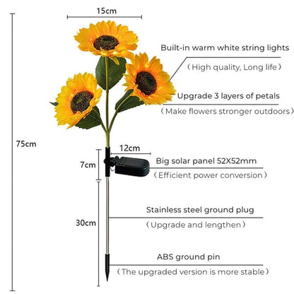 GardenRadiance Zonnebloemlichten op Zonne-energie – Sfeervolle Tuinverlichting