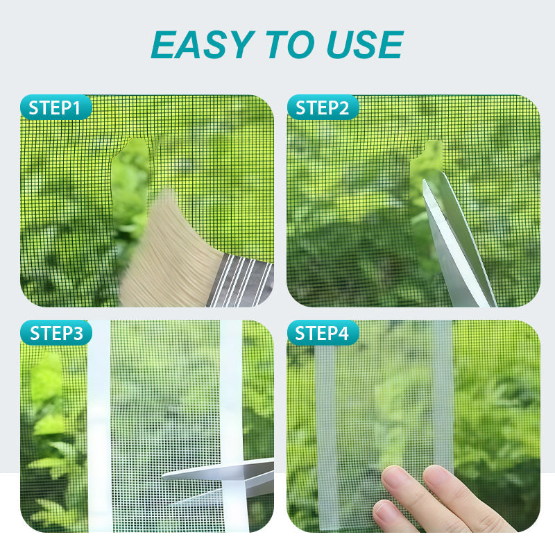 RepairTape™ – Zelfklevende Reparatietape voor Raamschermen & Horren