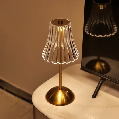 Draadloze tafellamp met touch-dimmer en accu in retro-design