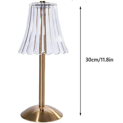 Draadloze tafellamp met touch-dimmer en accu in retro-design