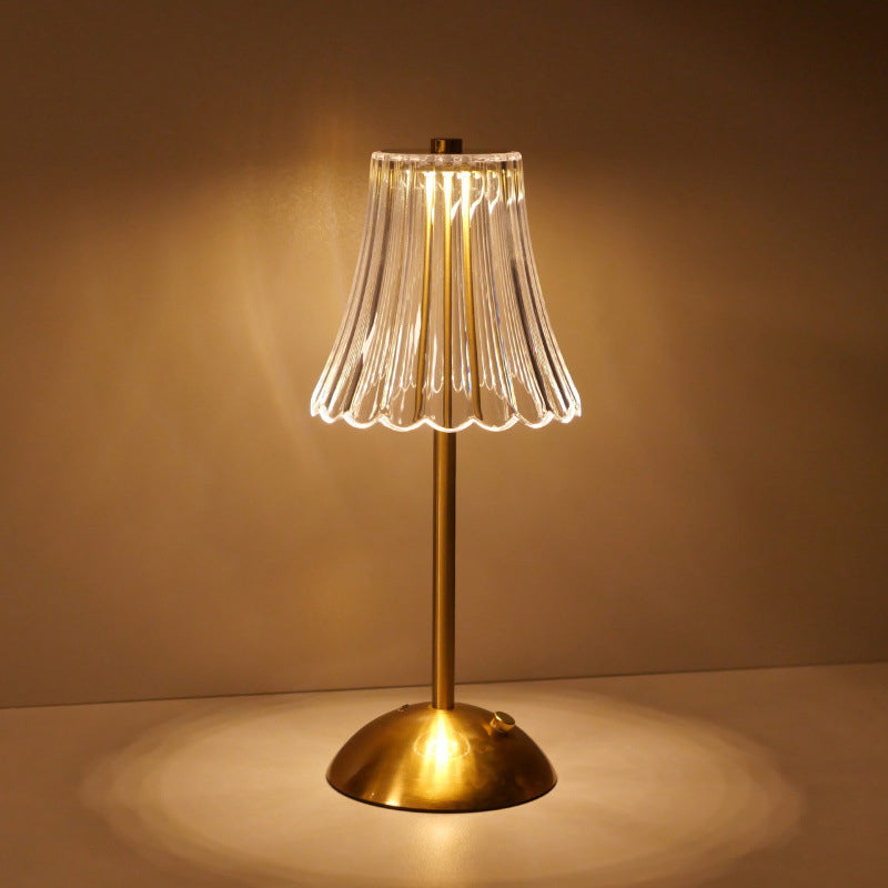 Draadloze tafellamp met touch-dimmer en accu in retro-design