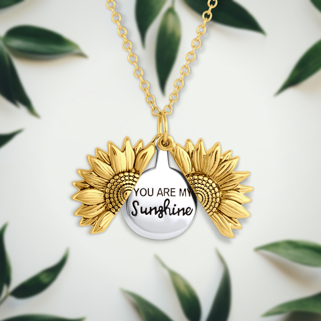 Sunny™ - Zonnebloem ketting “You are my sunshine” [50% Korting]