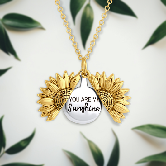 Sunny™ - Zonnebloem ketting “You are my sunshine” [50% Korting]