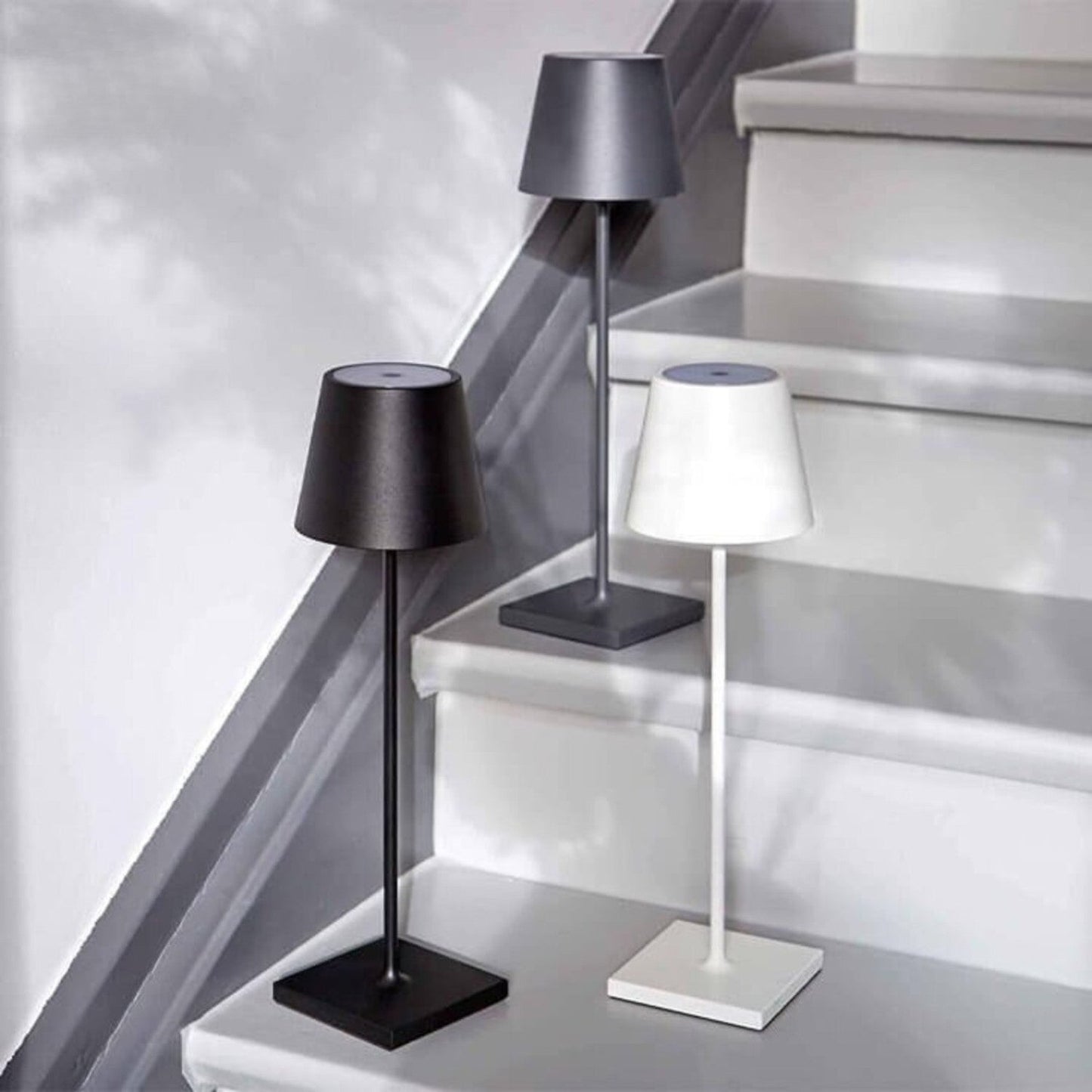 Draadloze LED-tafellamp met touch-dimmer en USB-C accu