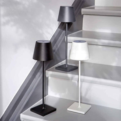 Draadloze LED-tafellamp met touch-dimmer en USB-C accu