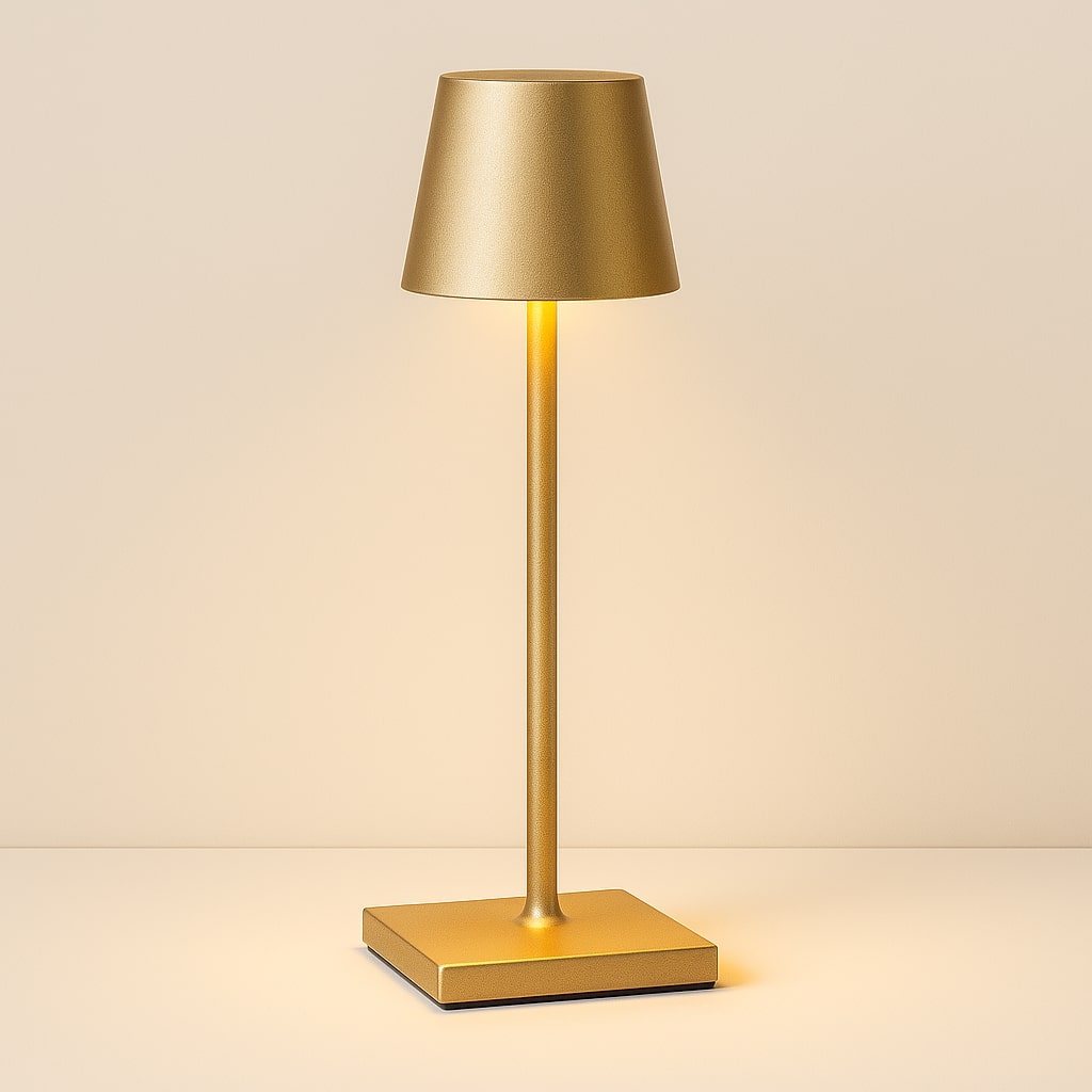 Draadloze LED-tafellamp met touch-dimmer en USB-C accu