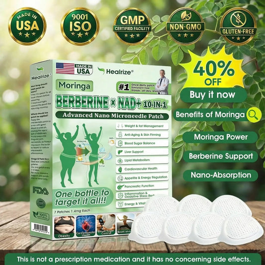 Berberine NAD+™ – 10-in-1 Nano Microneedle Patch voor dagelijks gebruik Resultaten [50% Korting]