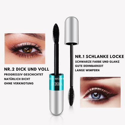 Vibely™ 4D Zijdefiber Mascara – Volle & Lange Wimpers [1+1 Gratis]