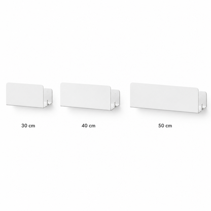 Wandplank badkamer van aluminium – open, stabiel, wandgemonteerd