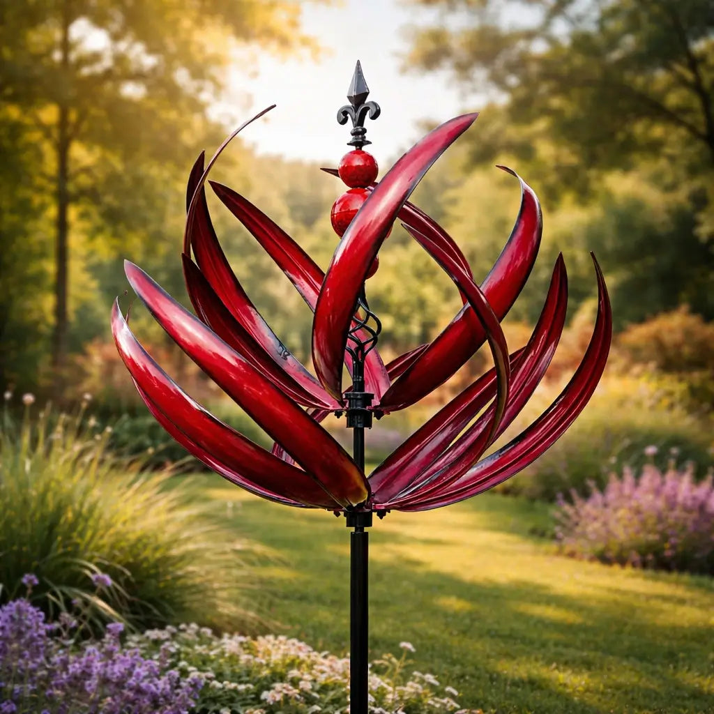 WindBloom™ – Windspel Tuindecoratie met Lotus-ontwerp | Roestvrij