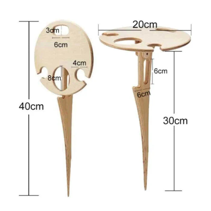 WineTable™ Inklapbare wijnflessentafel voor buiten [50% korting]